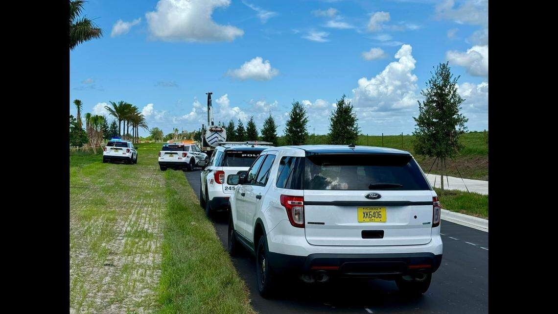 A man working in a drainage pipe in Florida was killed under bizarre circumstances when something shot him out onto the road above, according to Port St. Lucie police.