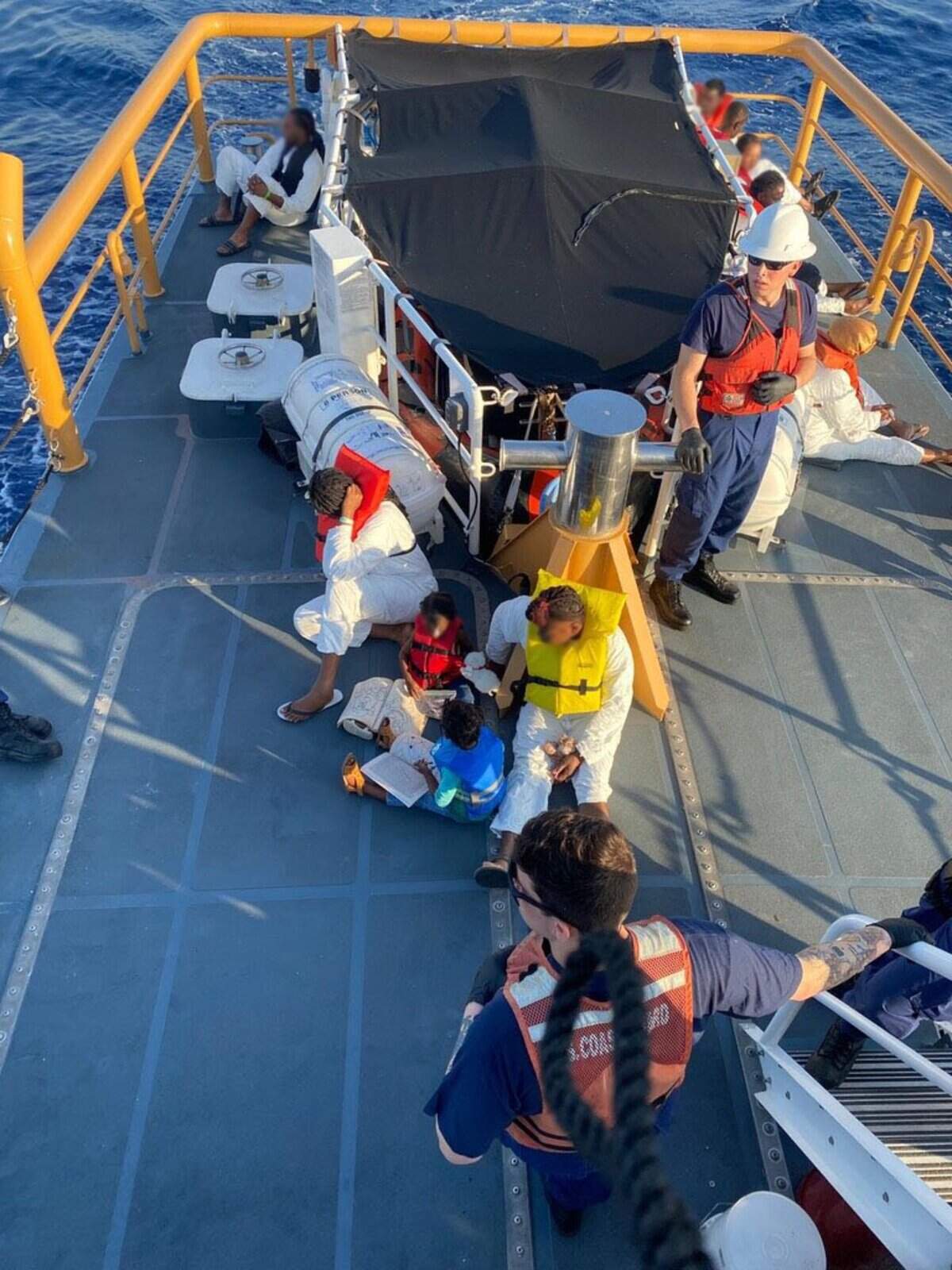 The U.S. Coast Guard repatriated and transferred 69 people to Cuba and the Bahamas on three separate interdictions between May 5 and May 11, 2023, in Florida Straits and Bahamas waters.