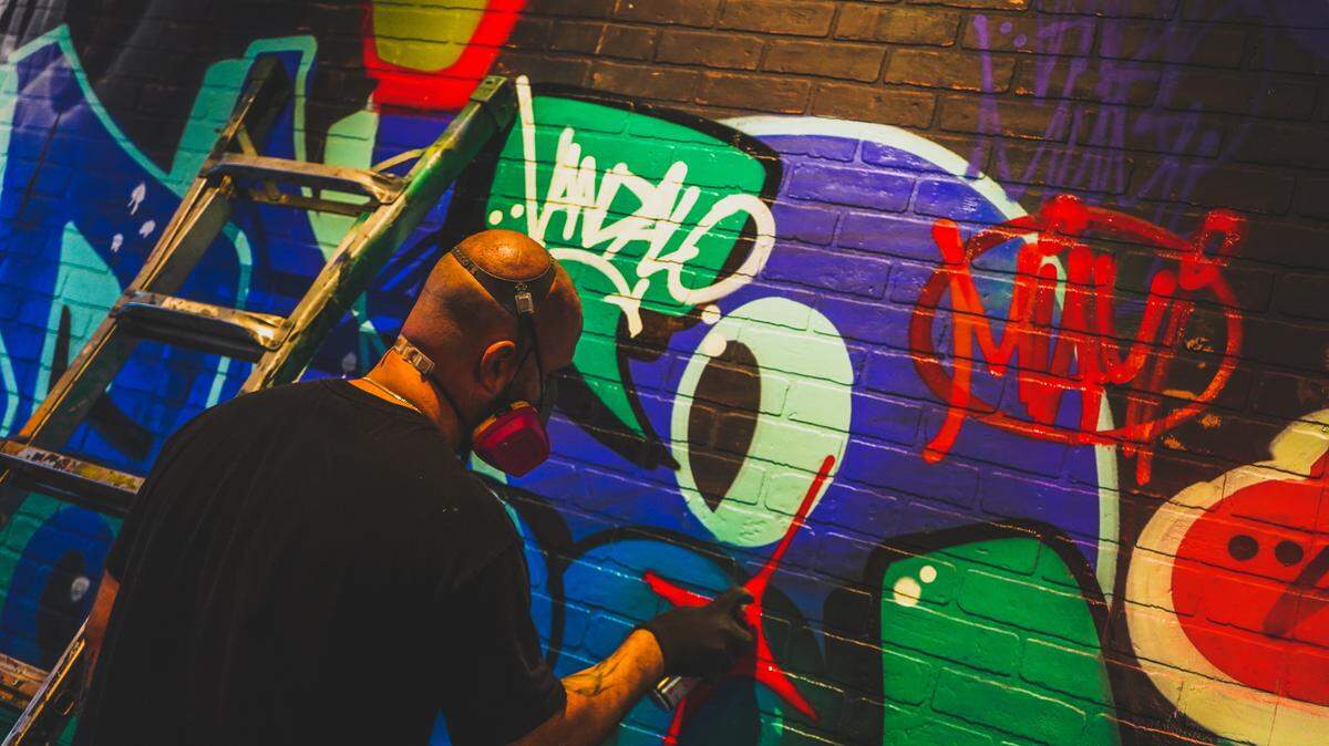Street art and street food influence the look and what you eat at the new bar and restaurant.
