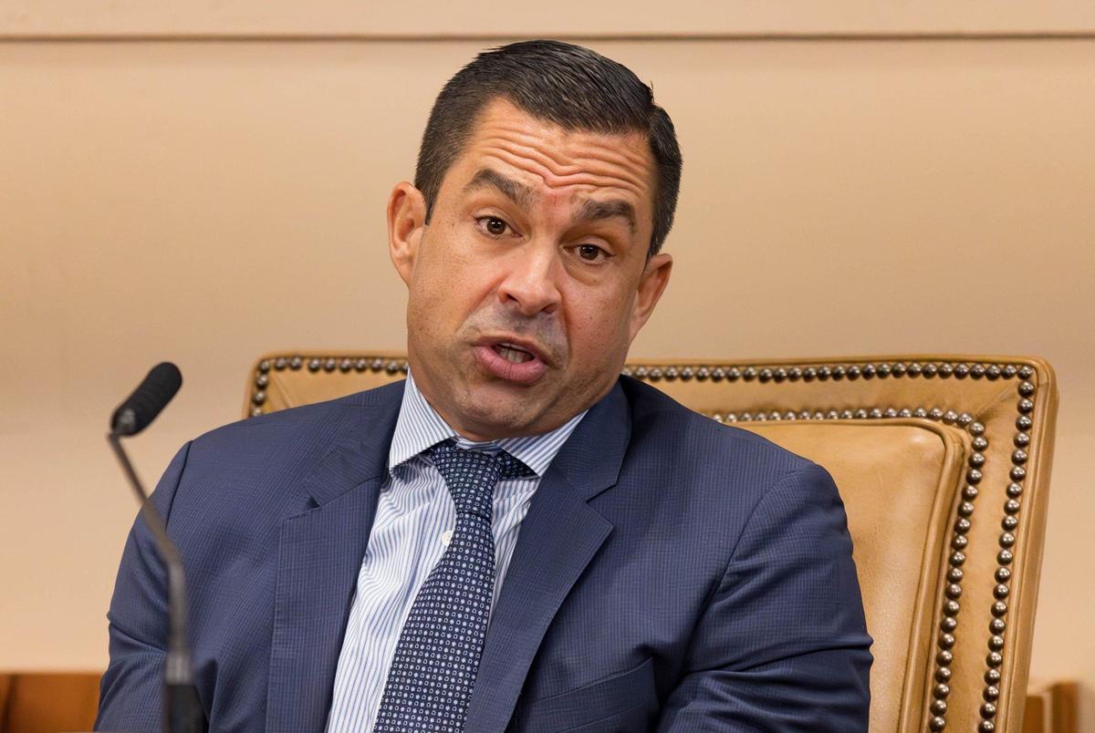 Coral Gables Mayor Vince Lago speaks at a City Commission meeting at Coral Gables City Hall on Tuesday, Aug. 27, 2024.
