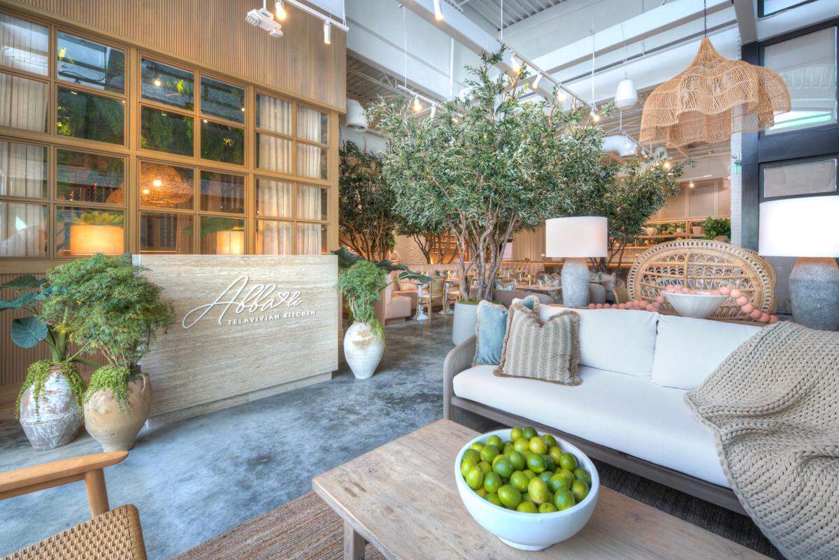 The entrance at Abbale Telavivian Kitchen in Aventura.
