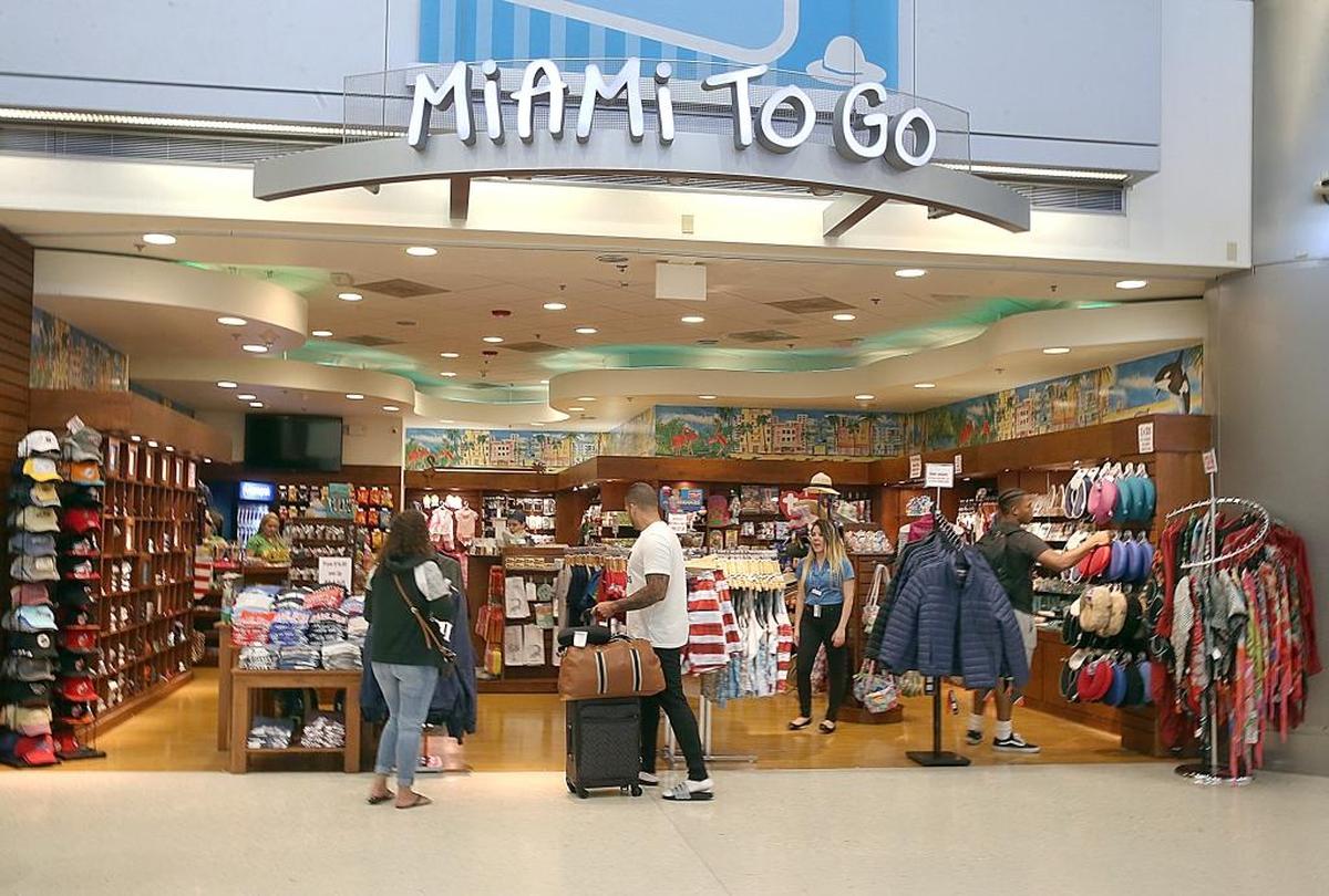 View of Miami To Go store owned by Carole Ann Taylor at Miami International Airport.