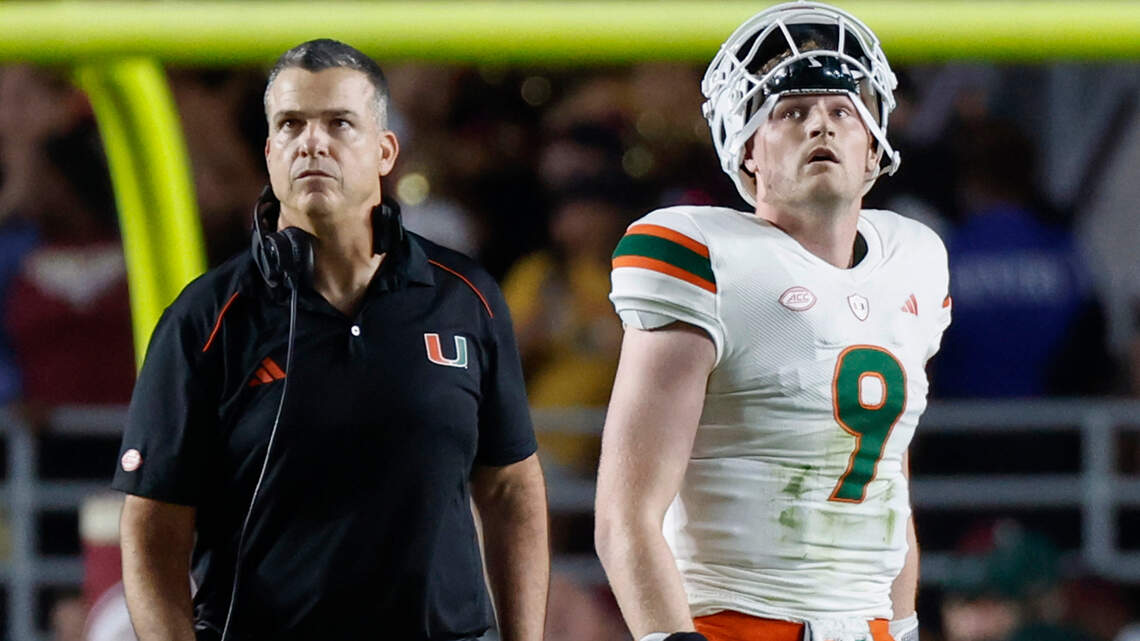 Miami quarterback Tyler Van Dyke faces media for first time in nearly two weeks