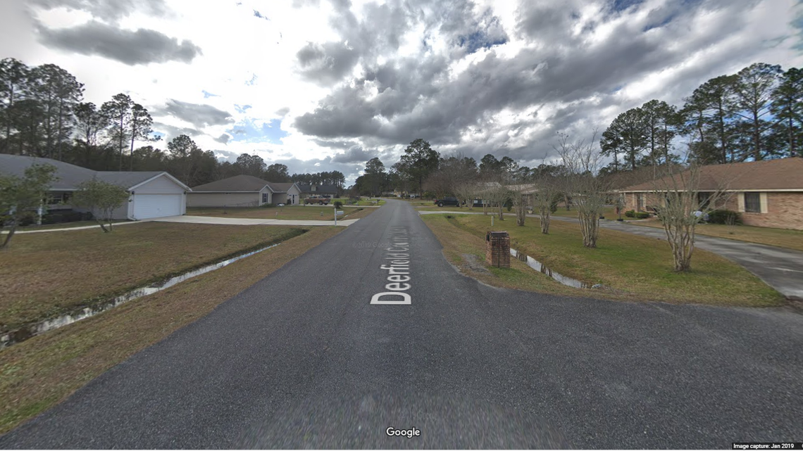 The baby died at home on Deerfield Country Club Road in the Callahan community, northwest of Jacksonville, officials said.