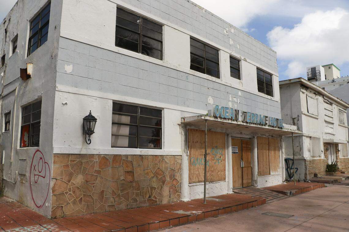 The Ocean Terrace Hotel on Ocean Terrace on Miami Beach. The historic building will be renovated by Claro Development founder Sandor Scher.