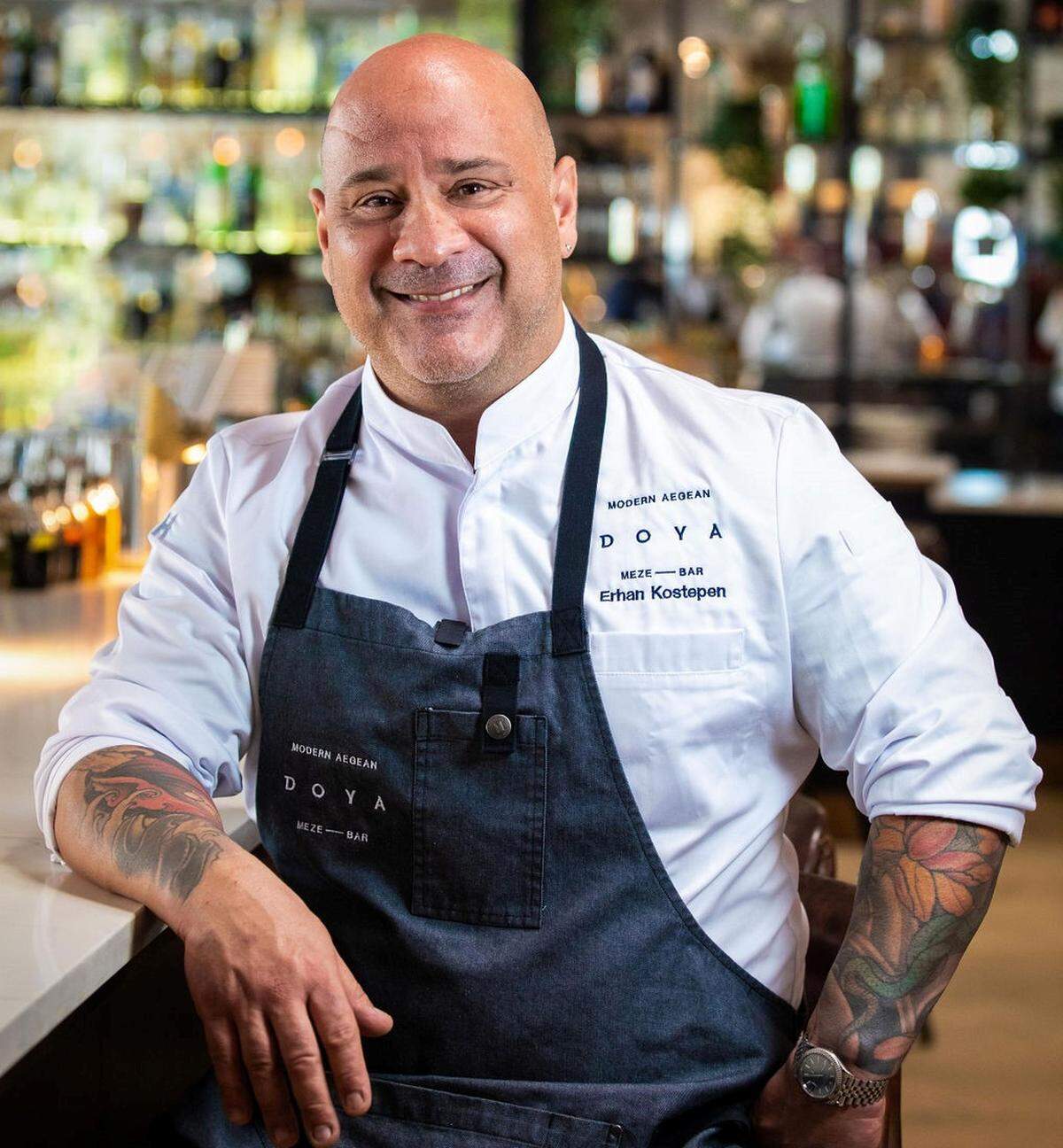 Chef and partner Erhan Kostepen, who grew up in Turkey and is the founder of Mandolin Aegean Bistro in Miami, opened Doya restaurant in Wynwood in 2021.