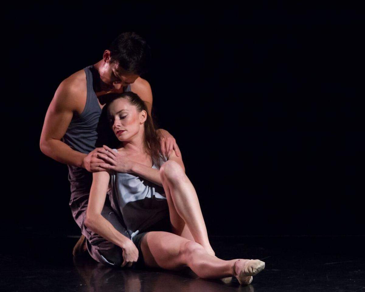 Luke Stockton and Jenny Hegarty in “Strings of Goodbye,” by Diego Salterini.