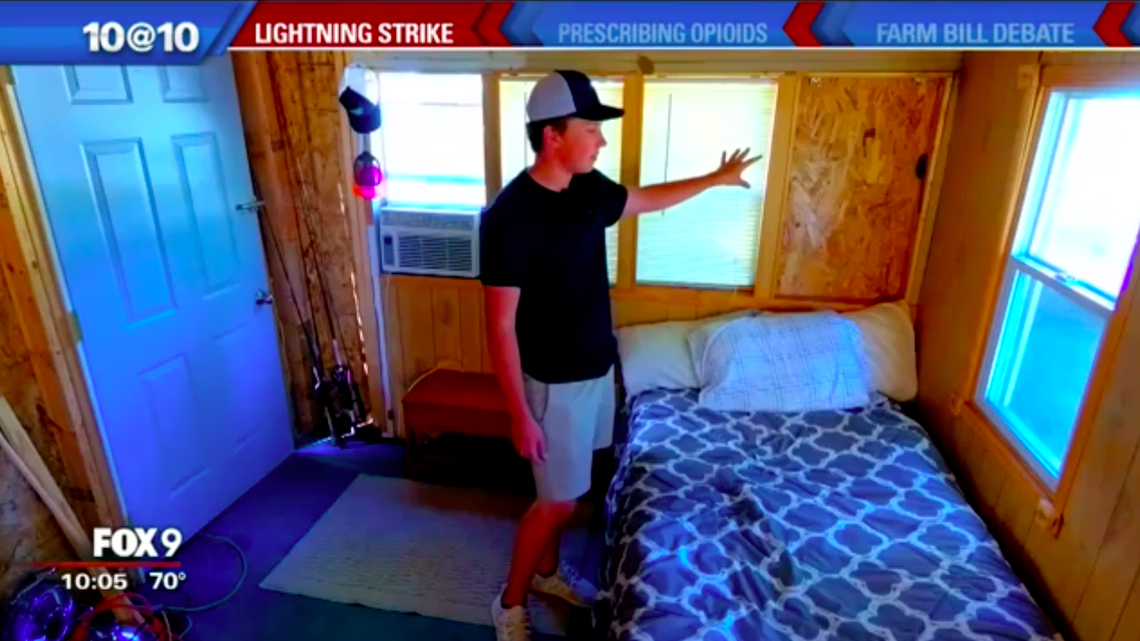 Minnesota 15-year-old Corey Wilmer is counting his blessings after he was trying to sleep through a storm when lightning struck the cabin he was staying in and caught his bed on fire. The strike left a spiderweb of scarring on his body.