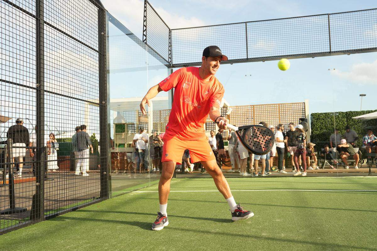 Padel Club has views of Biscayne Bay, a bar and food by Pura Vida.