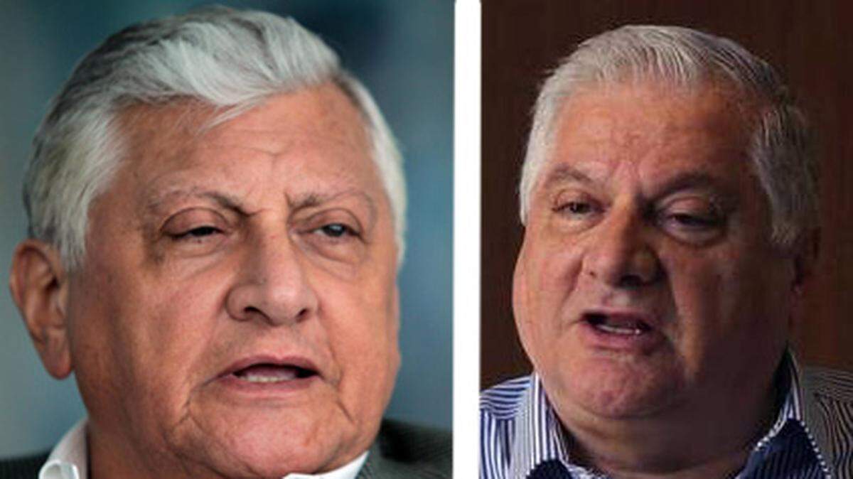 William Isaías, left, and his brother Roberto, who were convicted in Ecuador in 2014 of embezzling millions from one of Ecuador’s biggest banks, were arrested in Miami on Feb. 13 by U.S. Immigration and Customs Enforcement (ICE). They are in a federal detention facility and await possible deportation to Ecuador.