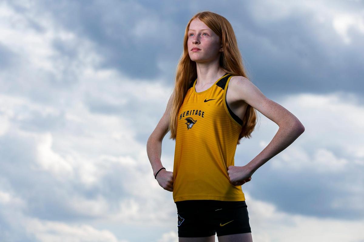 Broward Cross Country Player of the Year Ashley Fitzgerald from American Heritage is photographed at Brian Piccolo Park in Hollywood, Florida on Friday, January 7, 2022.
