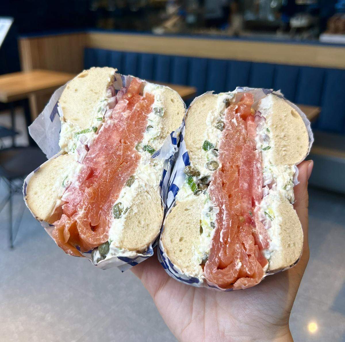 The nova bagel at H&H Bagels