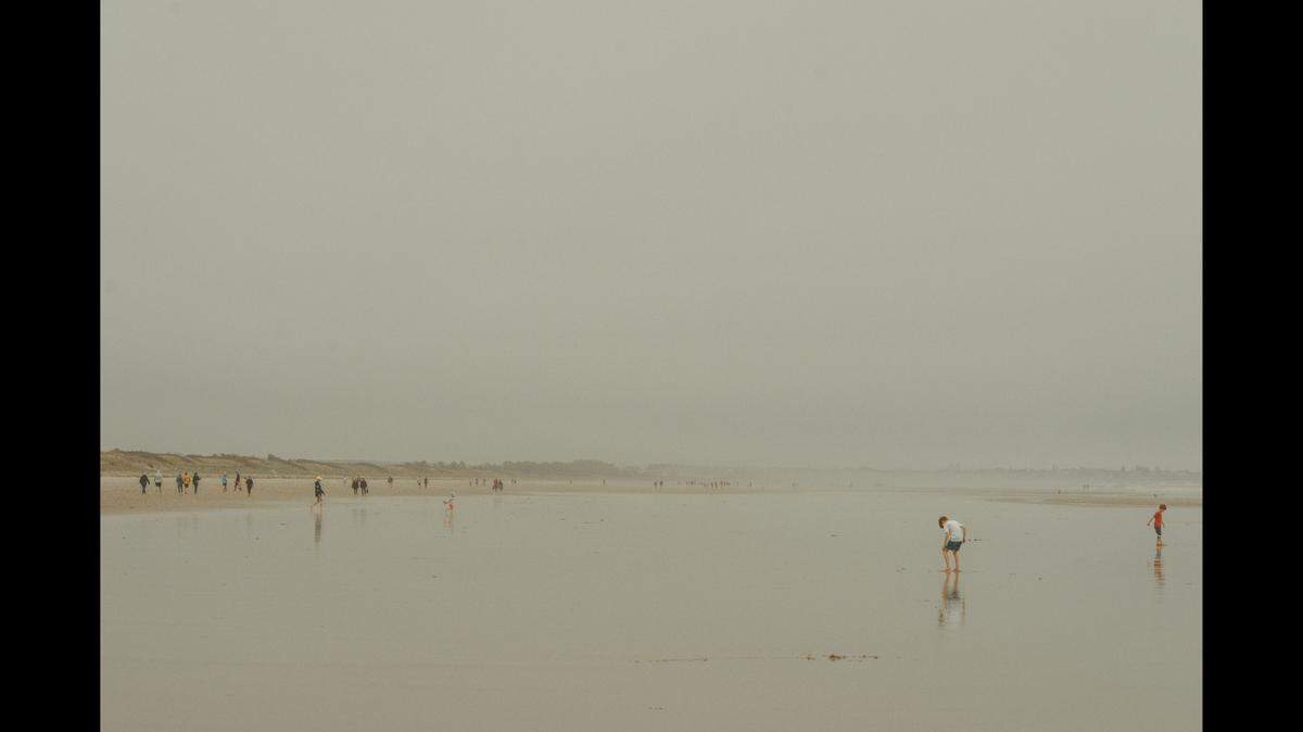 A woman plunged into a quicksand hole while walking along a Maine beach (not the one pictured) with her husband.