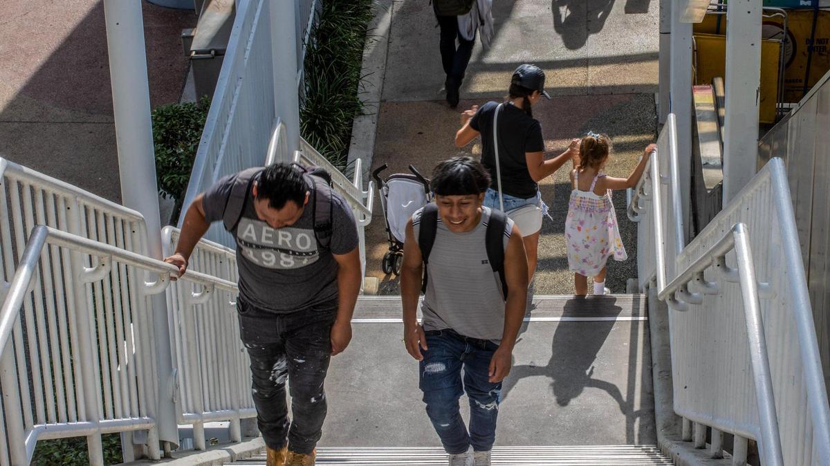 Metromover users are forced to walk up the stairs since the Adrienne Arsht Center station’s escalator has been broken since October. Miami-Dade County Mayor Daniella Levine Cava and Schindler, the county’s elevator repair vendor, are fighting over who is responsible.