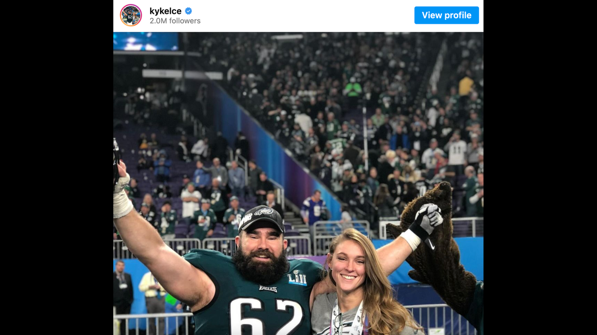 Jason Kelce isn’t mincing his words when it comes to the value his wife, Kylie Kelce, brings to his family.