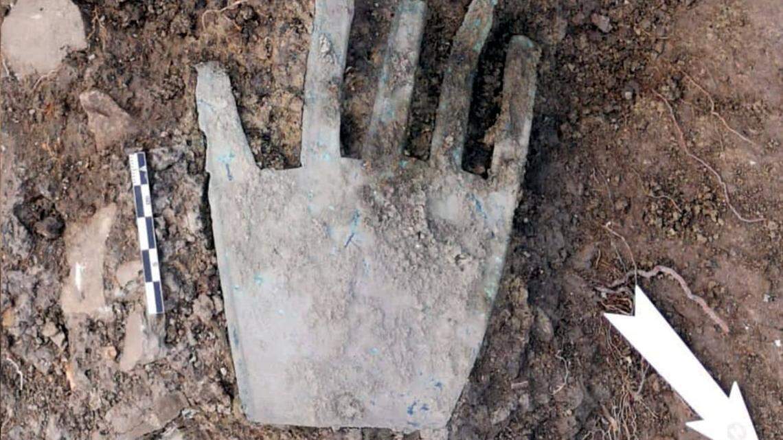 Archaeologists discovered an ancient bronze artifact, the hand of Irulegi, with writing in an early Basque alphabet previously unknown.