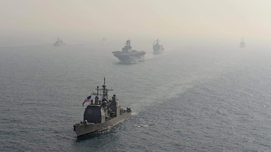 The guided missile cruiser USS Lake Erie is currently one of the warships the U.S. has deployed to the Caribbean near the coast of Venezuela.