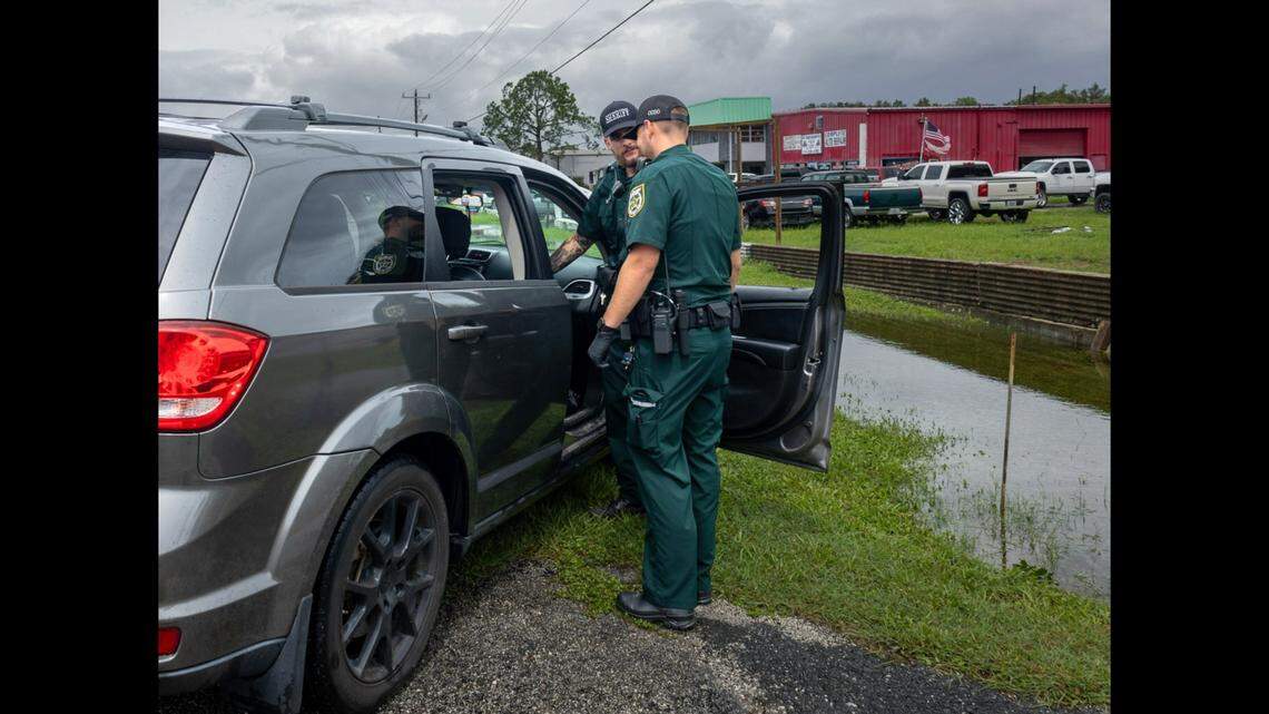 A suspected drunk driver is blaming Hurricane Debby for her unsteady gait during a roadside sobriety test, according to the Citrus County Sheriff’s Office in Florida.