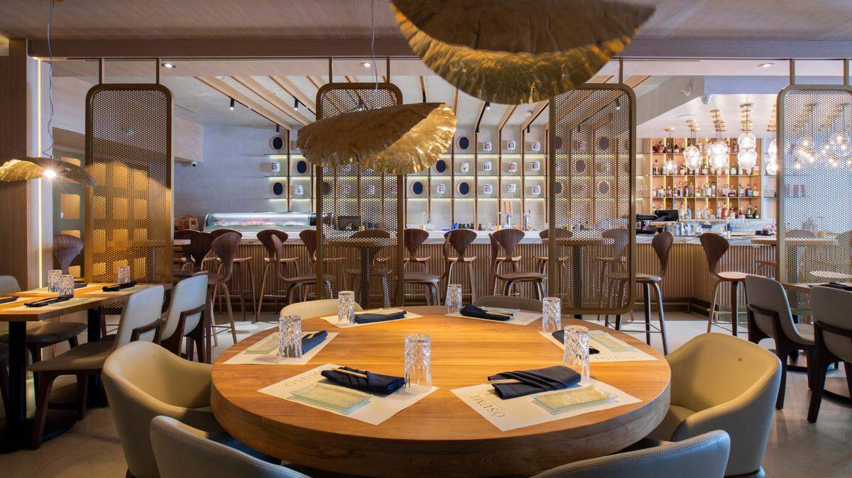 The interior of the new Osumi Cocktail & Sushi Bar on Giralda Plaza in Coral Gables.
