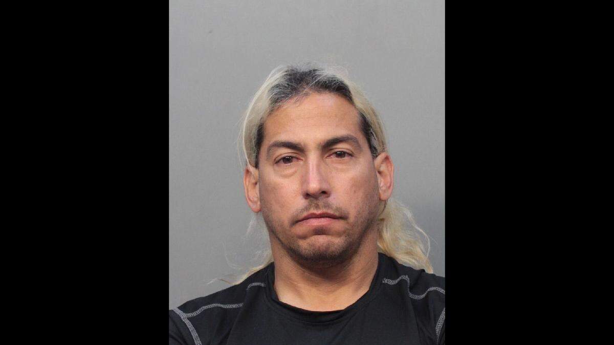 Emilio Lazaro Victores’ booking photo on April 12, 2019.