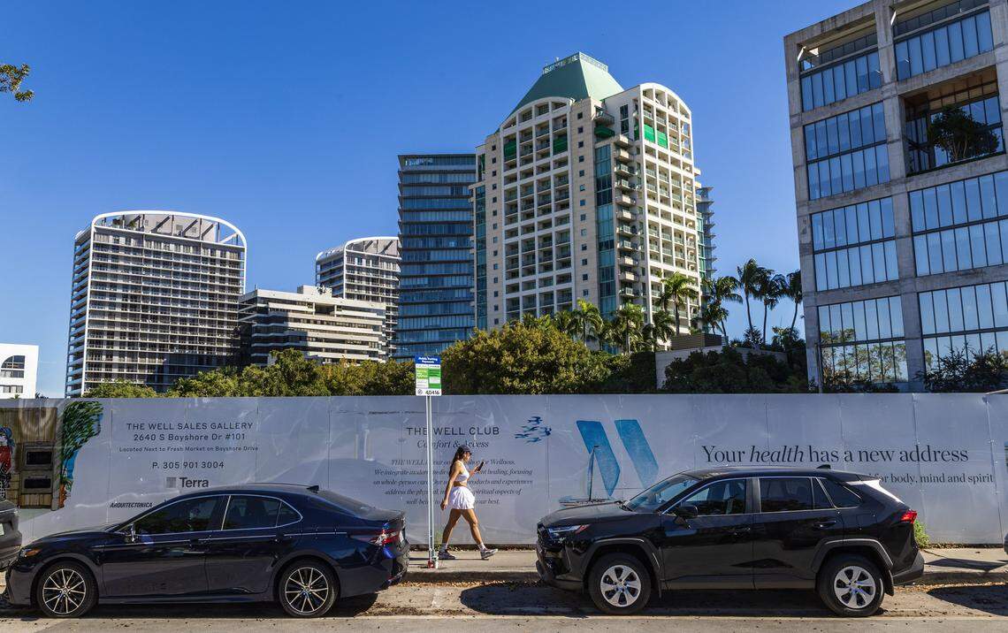 View of the construction site of the The Well Coconut Grove, in Miami, on Tuesday, December 30, 2025.