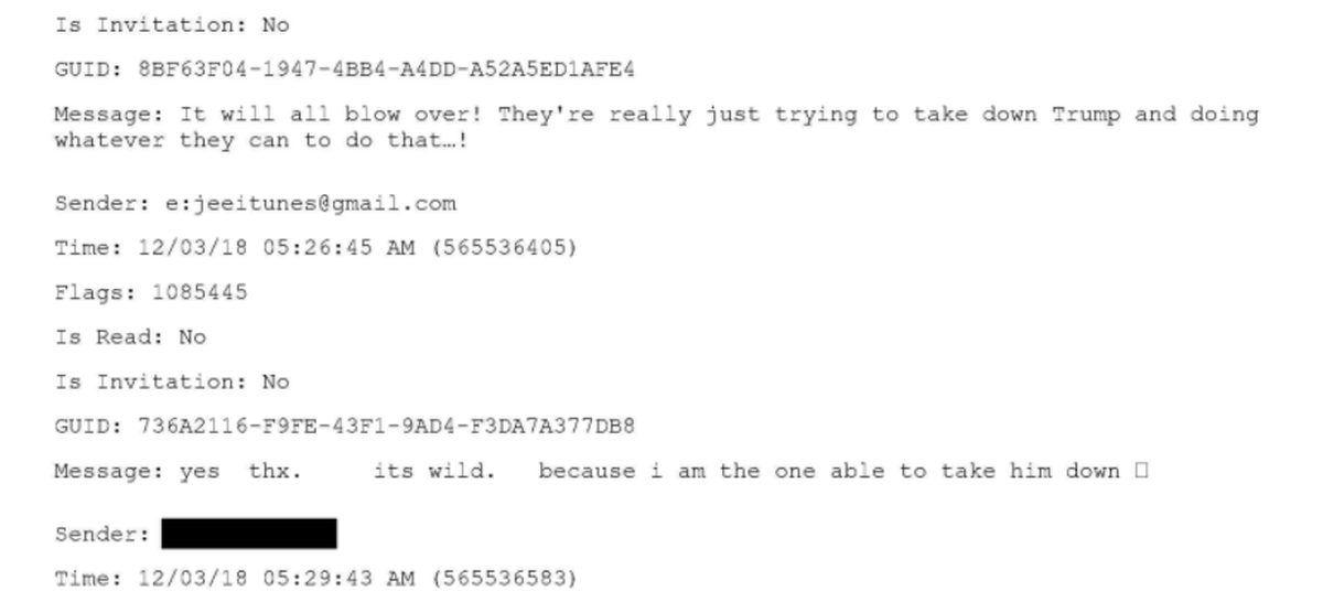 Email exchange between Jeffrey Epstein and an unidentified individual released by House Oversight Committee Wednesday.