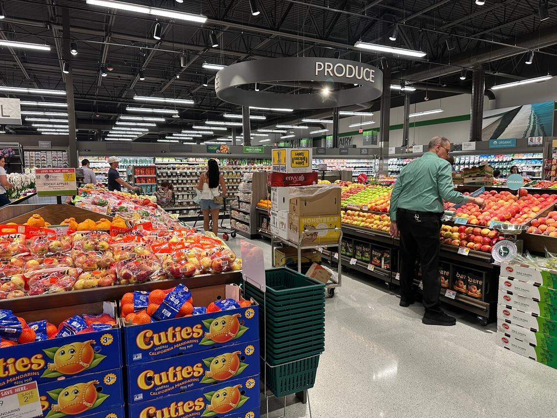 A view of the produce section at the new Briar Bay Publix near The Falls at 13005 SW 89th Pl. on March 2, 2025.