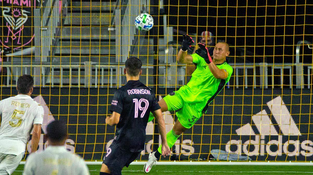 El portero del Inter Miami Luis Robles (31) fue uno de los héroes ante el Atlanta United al detener dos penaltis el 9 de septiembre del 2020 en el Inter Miami CF Stadium, en Fort Lauderdale.