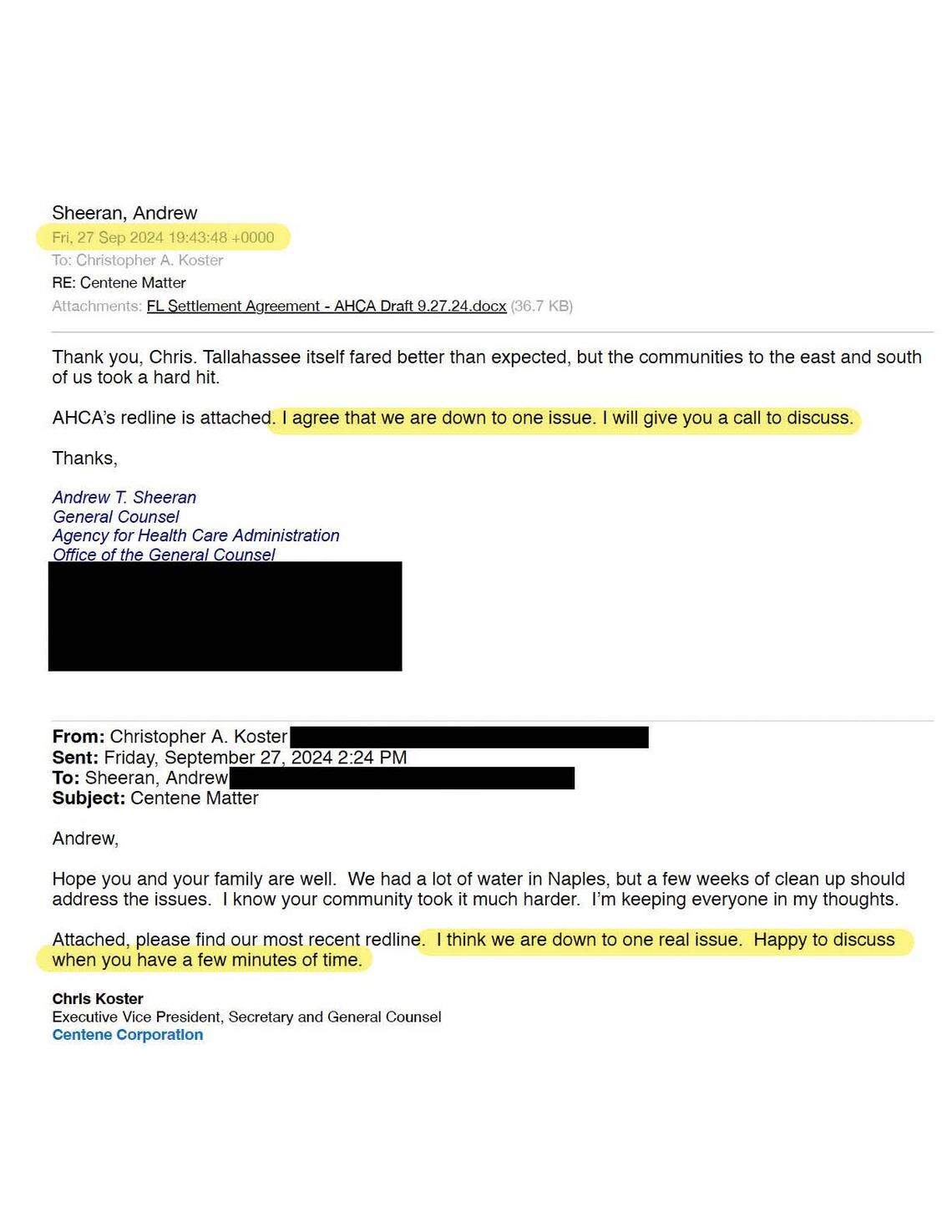 Attorneys for the state and Centene admit that their final issue in agreeing to a Medicaid settlement in 2024 is the extent to which the attorney general will be responsible for it.