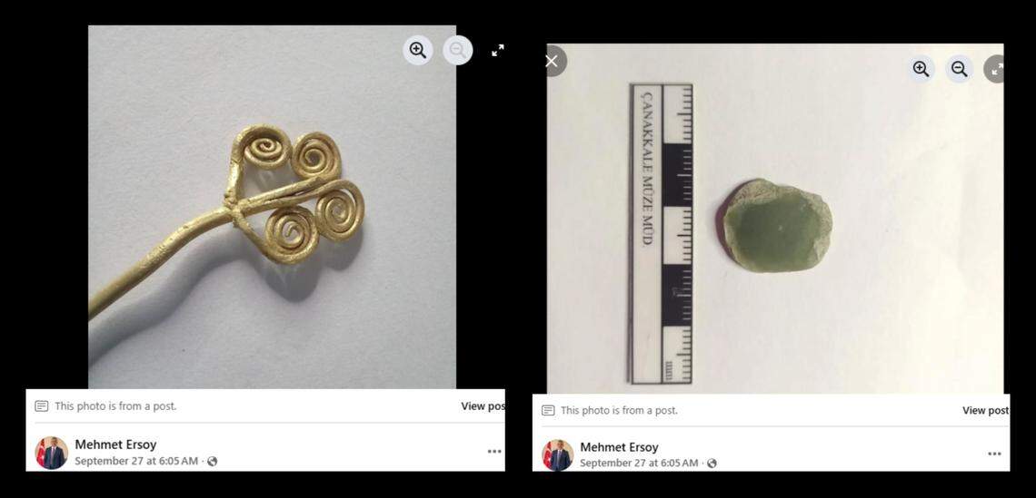 Gold and jade were luxurious items in ancient Troy.