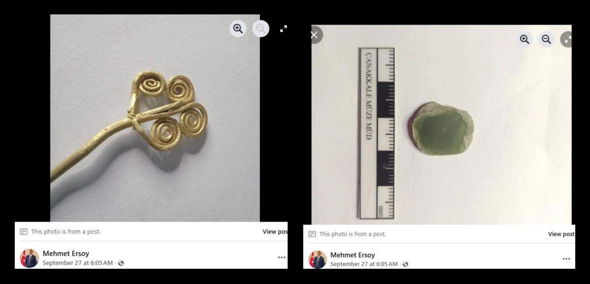 Gold and jade were luxurious items in ancient Troy.