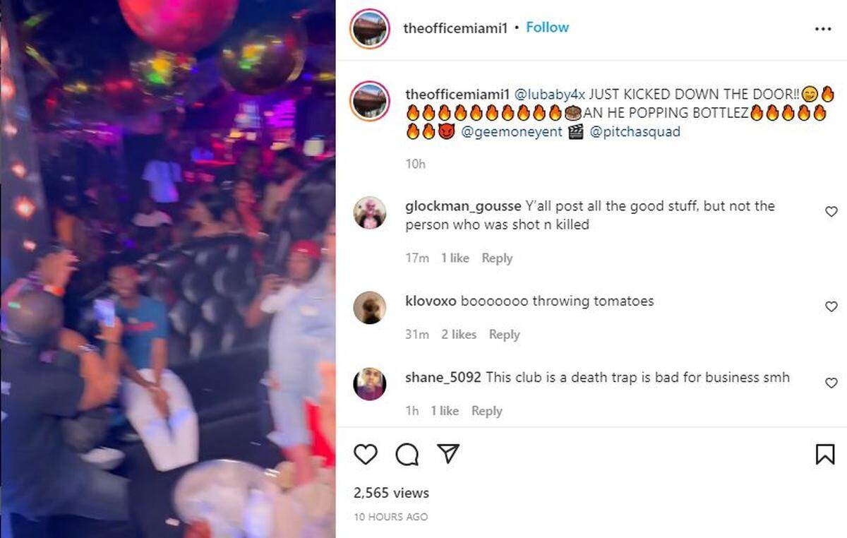 A post to The Office’s Instagram page right around the time police say the shooting happened.