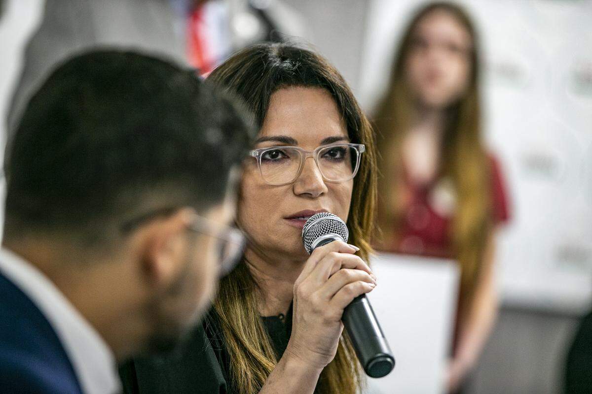 Florida State Senator Ileana Garcia speaks during a roundtable hosted by the Republican National Committee in Doral, on Wednesday June 08, 2022.