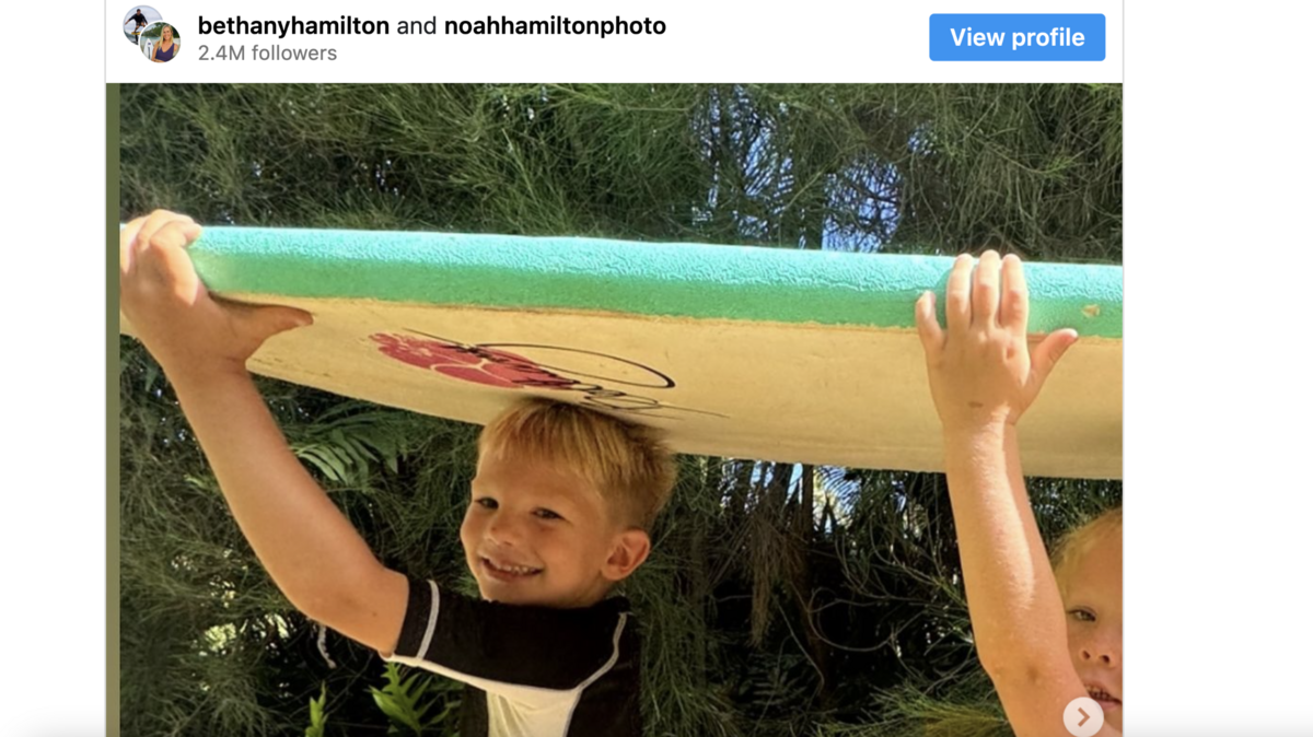 Bethany Hamilton’s nephew Andrew