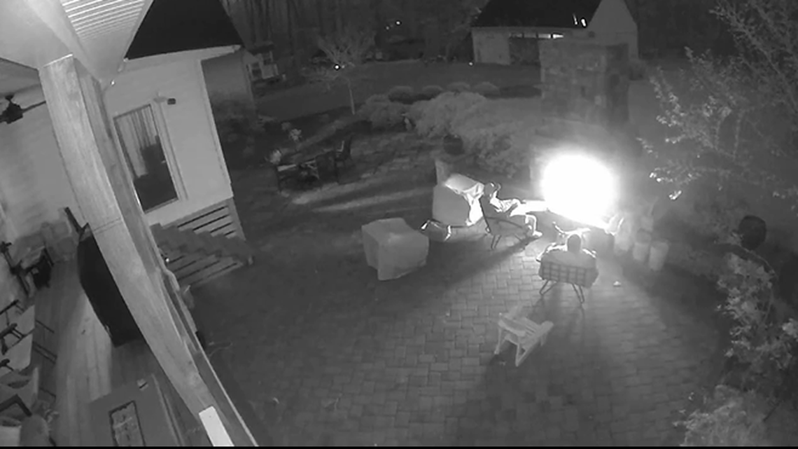 Chris Johannsen of Powhatan, Virginia, revealed the narrow escape in an April 13 Facebook post, showing he and friend Chad Day directly in the path of the tree when it fell.