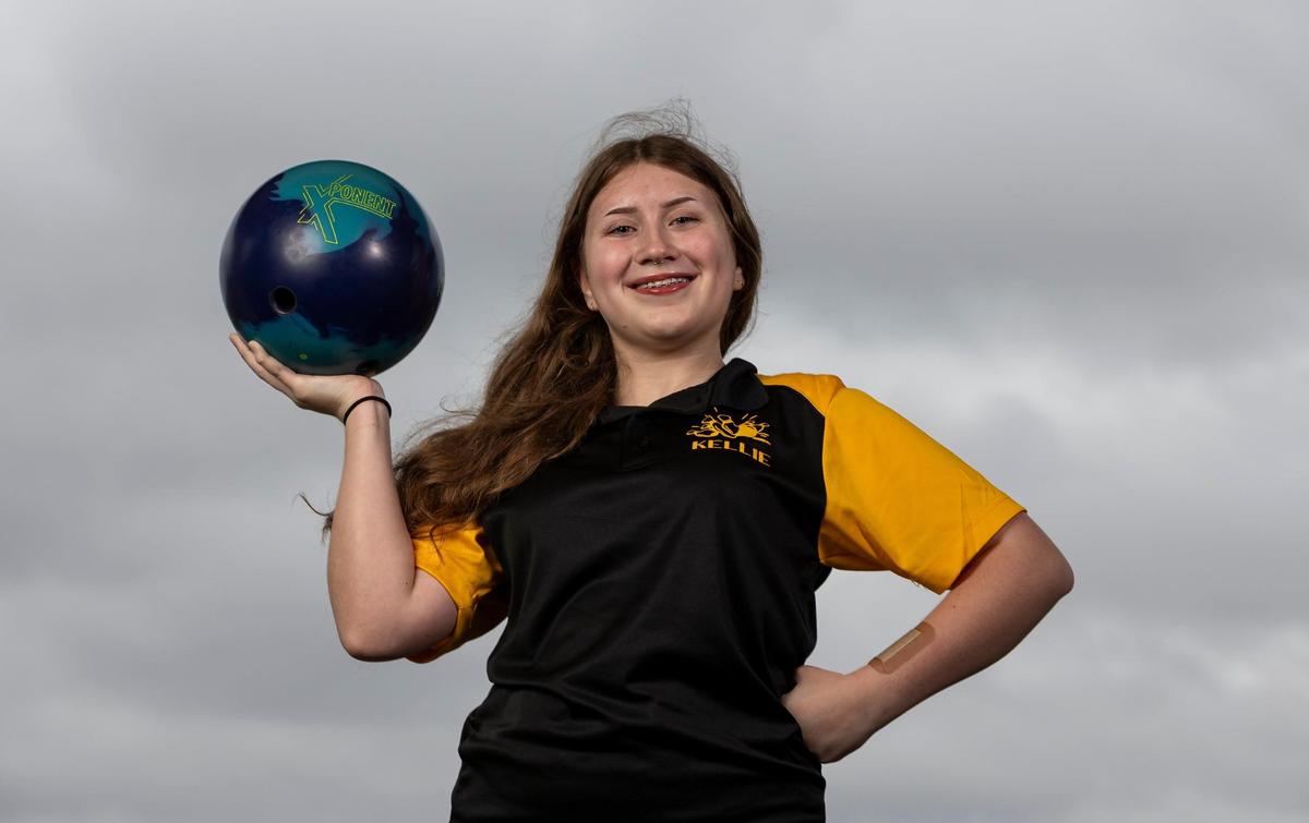Kellie Monahan, Western High School, Bowling. All-Broward players photographed at Brian Piccolo Sports Park on Wednesday, Dec. 13, 2022, in Cooper City, Fla.