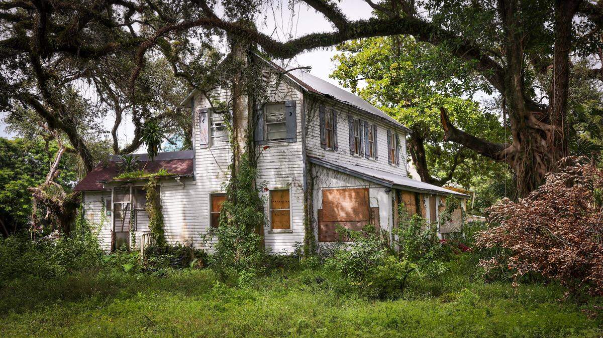 The Bryan House is the second-oldest residential dwelling in Broward County. It has been neglected over the years, but plans are now underway to restore it and convert it into a community center. Bryan House is currently located at its current site on Sunday, October 5, 2025.