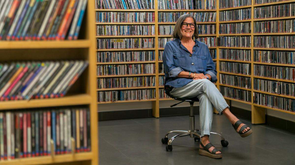 WDNA 88.9 FM public radio General Manager Maggie Pelleyá works from the station in Miami’s Coral Way neighborhood in this file photo from May 6, 2021.