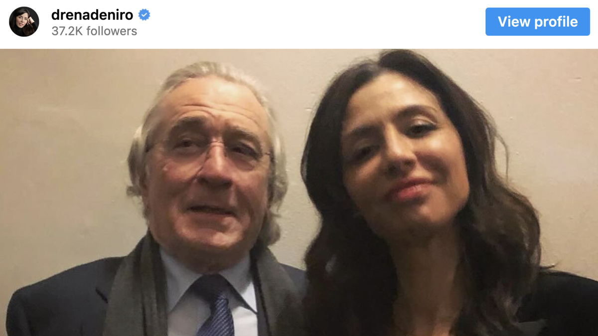 Actor Robert De Niro, seen with his daughter, Drena, admits he wasn’t a good father.
