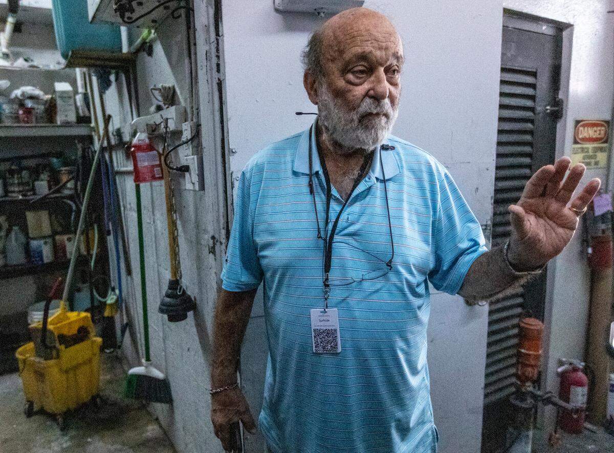 Allyn Kilsheimer, a structural engineer hired by the town of Surfside to investigate what caused the building collapse, photographed at Champlain Towers North.