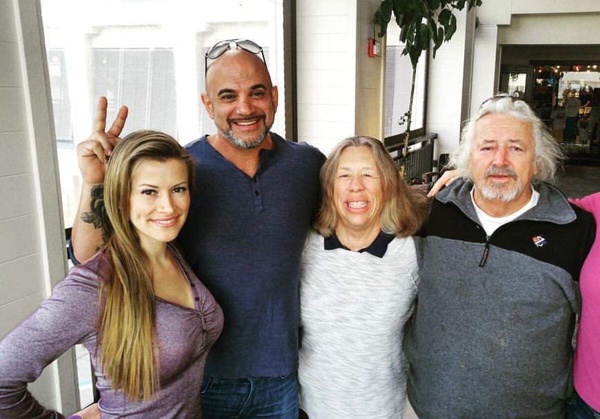 David Coriaty with Rachel Ehrenreich and her parents.