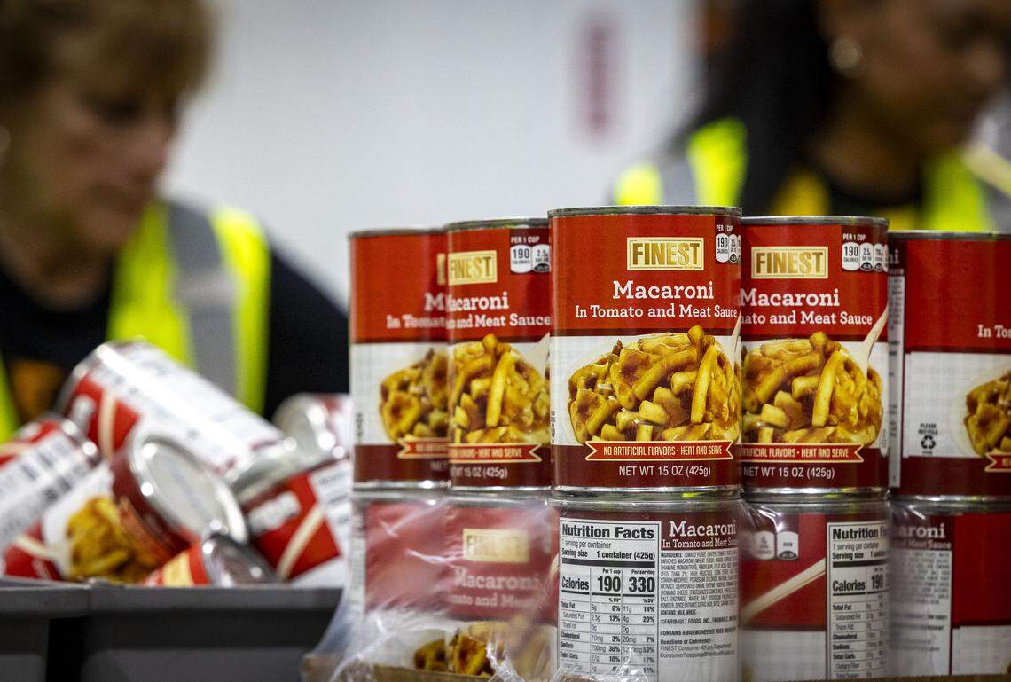 Doral, FL, October 28, 2025 -   Canned food is ready to be packed as volunteers prepare care packages for Jamaica at Global Empowerment Mission Doral HQ,1850 NW 84th Avenue, Suite 100Doral, FL .The Global Empowerment Mission hosted an exclusive two-hour that brought together Consul Generals of the Caribbean, Miami-Dade County Mayor Daniella Levine Cava, and top disaster relief partners to discuss collaborative strategies for disaster preparedness.