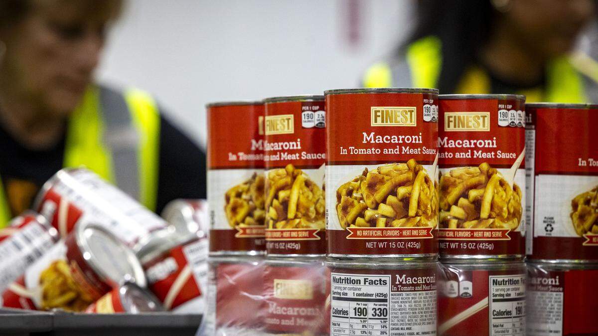 Canned goods are among the items needed as fire stations and libraries in Pembroke Pines collect supplies for Hurricane Melissa relief.