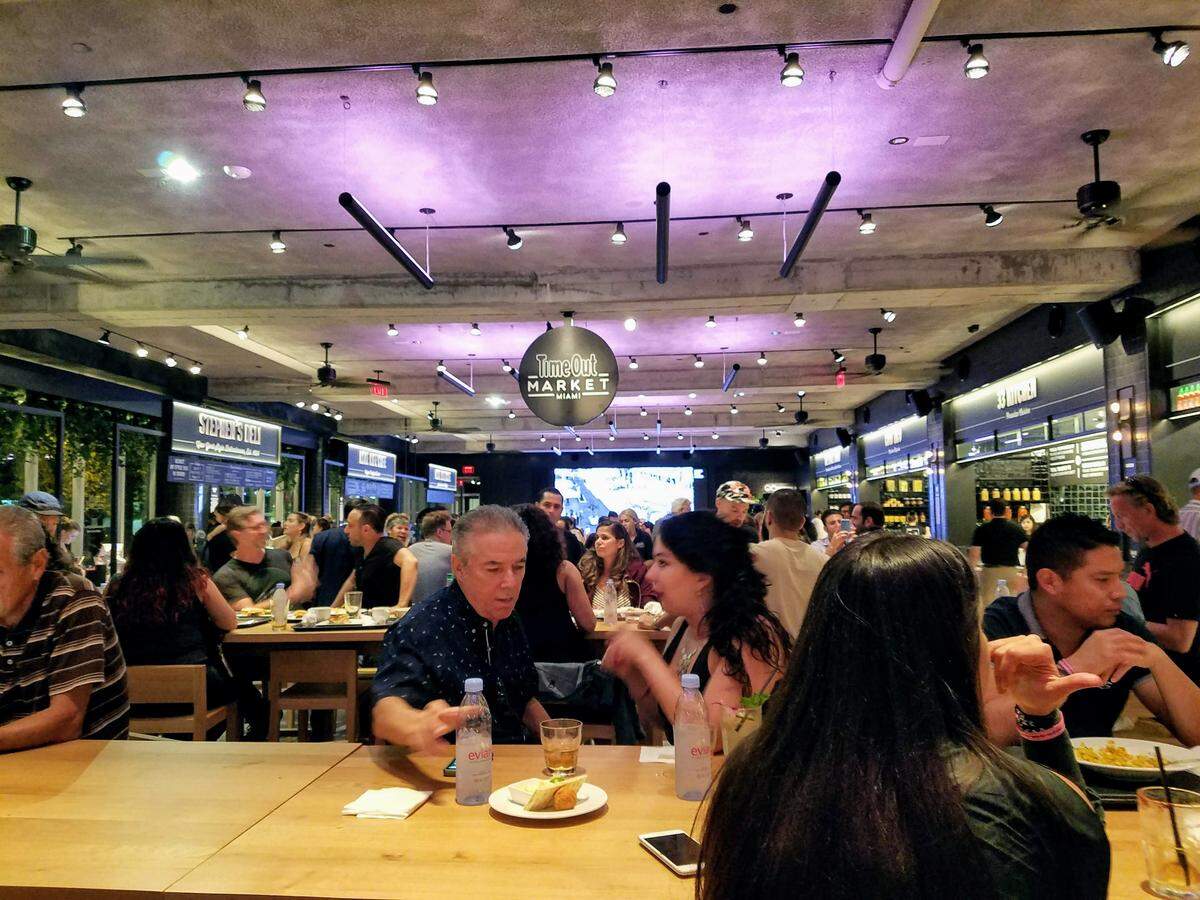There’s a buzzy, lively vibe at Time Out Market Miami.