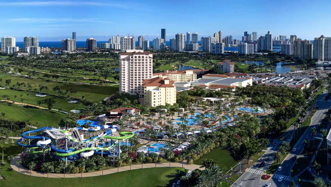 JW Marriott Miami Turnberry Resort & Spa, home to kid-friendly Tidal Cove Water Park, was ranked the best resort in Florida (not in the Keys or Orlando).