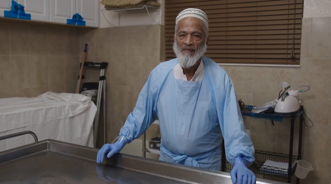 Ghulam Dandia, director and trustee of the Muslim Cemetery of South Florida, said suicide deaths are on the rise in the South Florida Muslim community. The screenshot above is from “Breaking the Silence” a new documentary produced by The Fetzer Institute.
