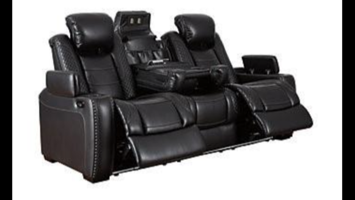 Ashley Furniture’s Party Time Dual Power Reclining Sofa