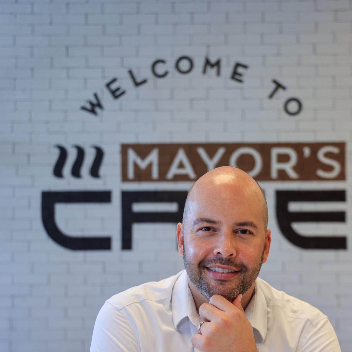 Manny Cid, the mayor of Miami Lakes, is running for the top job in Miami-Dade government as he challenges county Mayor Daniella Levine Cava in the Aug. 20 election. He’s touting his small-business credentials and tax-cut plan as bringing needed change in Miami-Dade. He is photographed at his restaurant “Mayor’s Cafe”on Thursday, August 8, 2024, in Miami Lakes, Florida.