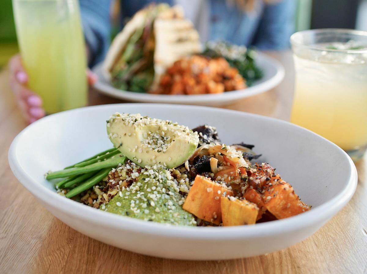 The ancient grains bowl with sweet potatoes at True Food Kitchen.