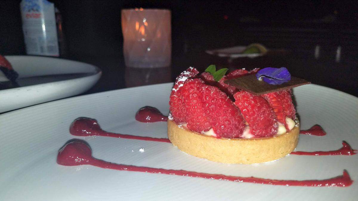Savor new restaurants like Leynia at the Delano South Beach, which serves this tasty raspberry tart, as part of Miami Spice.